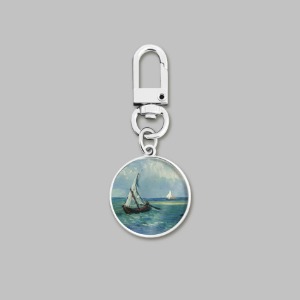 [명화 키링][빈센트 반 고흐] 생트 마리 드 라 메르의 바다 풍경